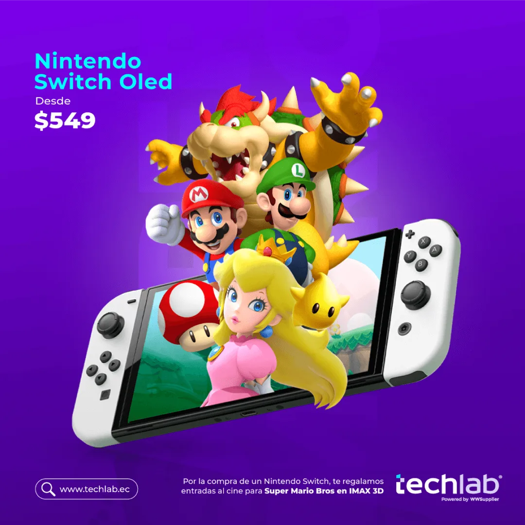 TechLab post for the Nintendo Switch OLED launch